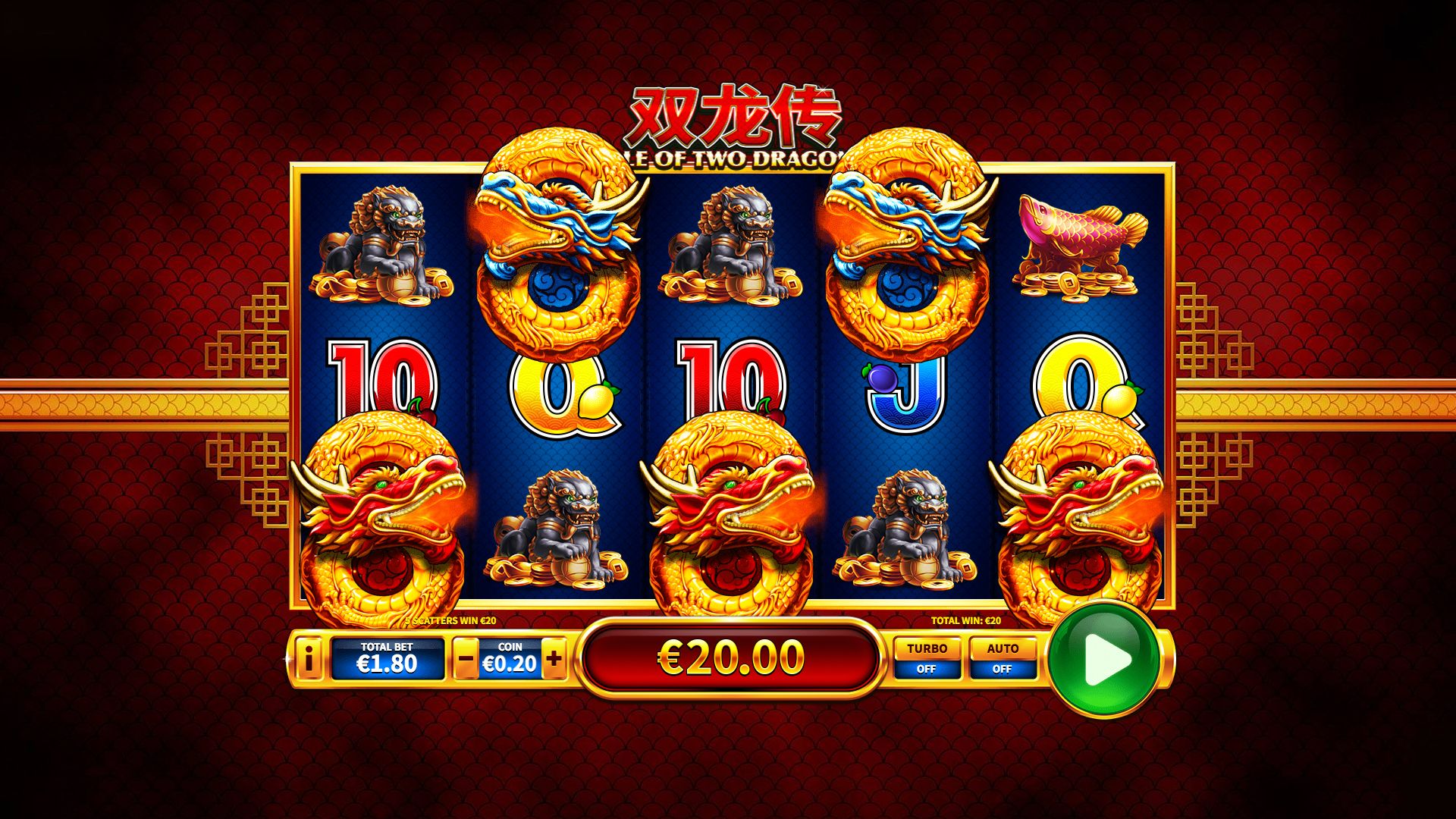Tale of Two Dragons Scatter Pay