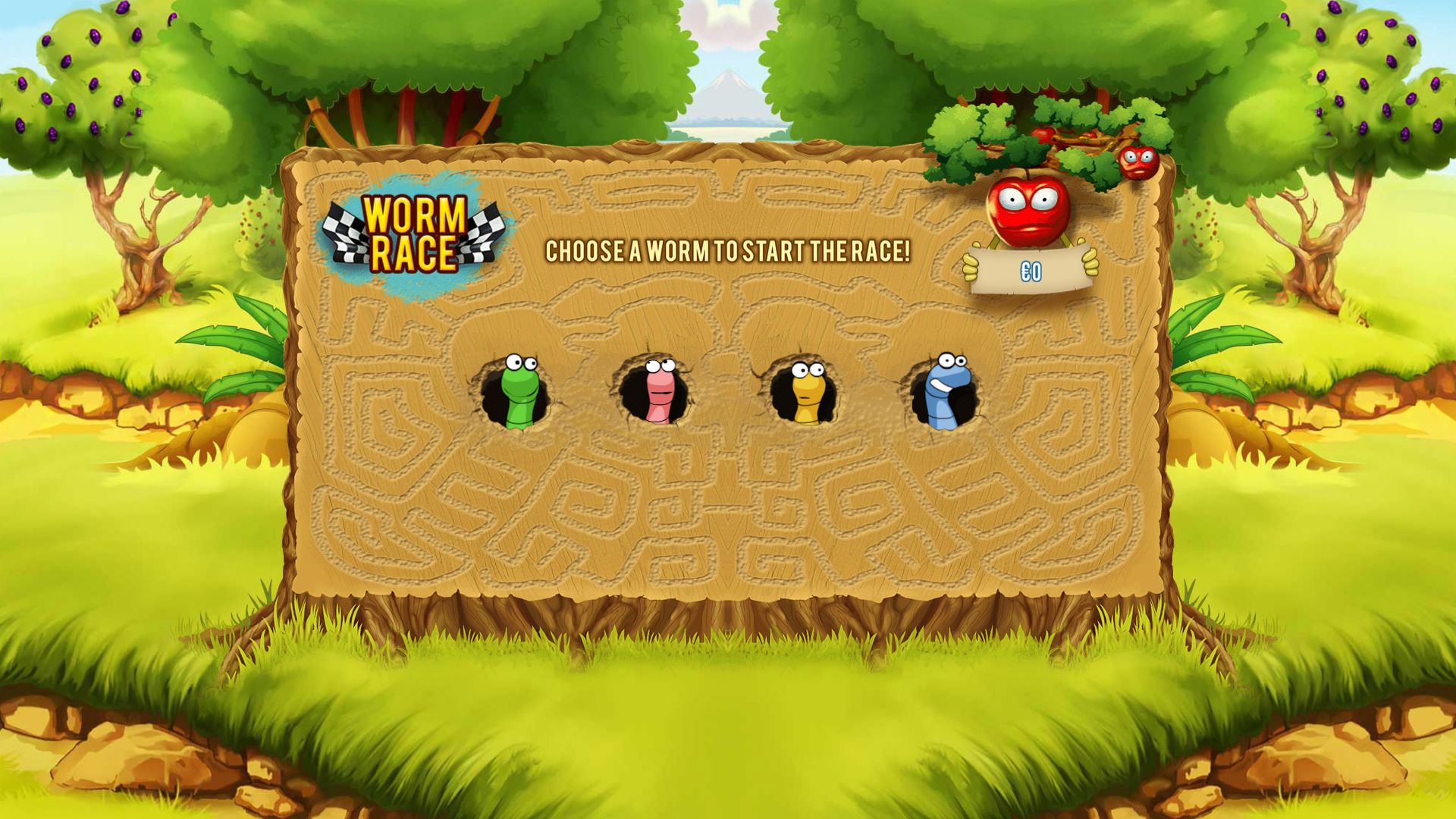 Worm Race Bonus Game